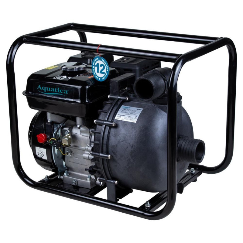 Мотопомпа AQUATICA AQTB50 (772539) 5.5л.с. Hmax 30м Qmax 38м³/год (4-х тактний) для агресивного середовища