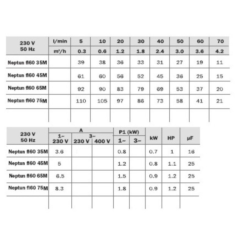 Насос колодязний Espa Neptun FL 60 75М