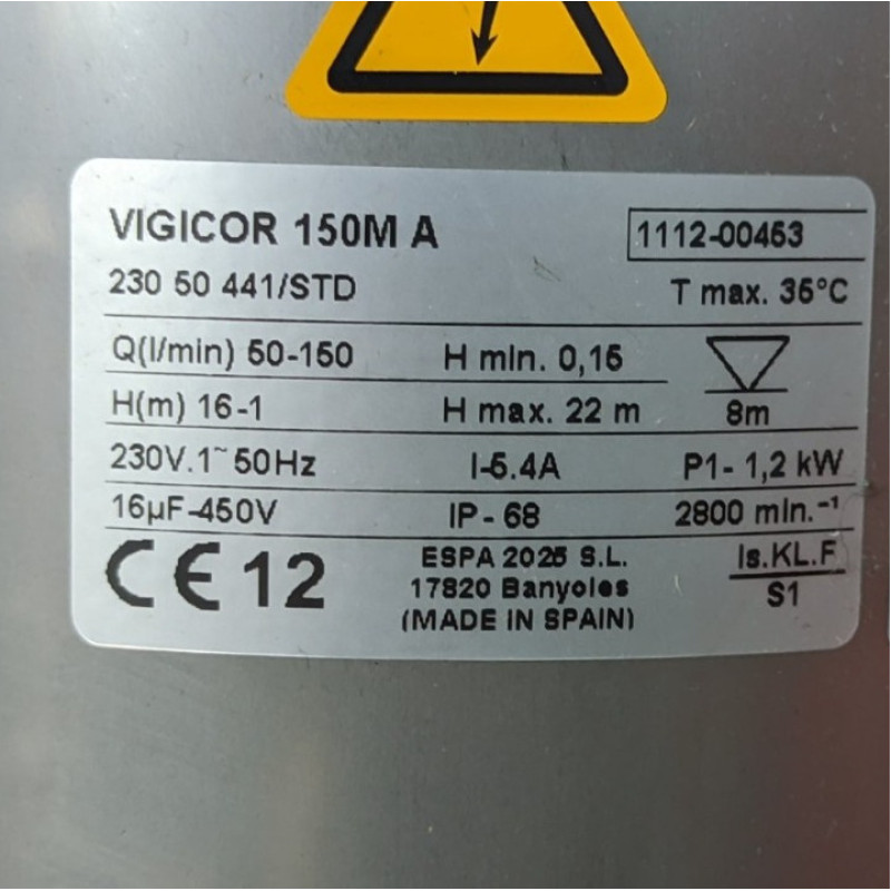 ESPA Vigicor 150M A - Насос фекальний