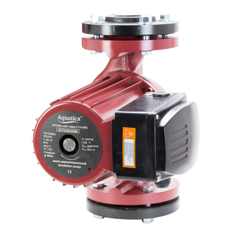 Циркуляционный насос AQUATICA GPD40-16F/250 (774187) 1.0кВт Hmax 16.3м Qmax 250л/мин DN40 250мм + ответный фланец