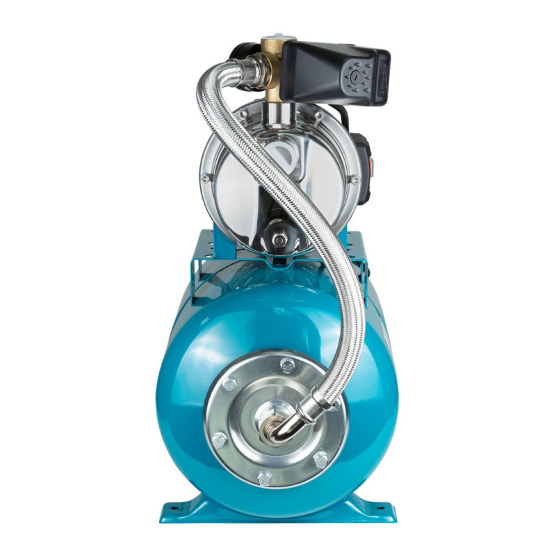 AquaticaLEO EKJ-1202SA5/UA (775314/24) Насосна самовсмоктувальна станція (1.2кВт Hmax 48м Qmax 80л/хв нерж 24л Україна)