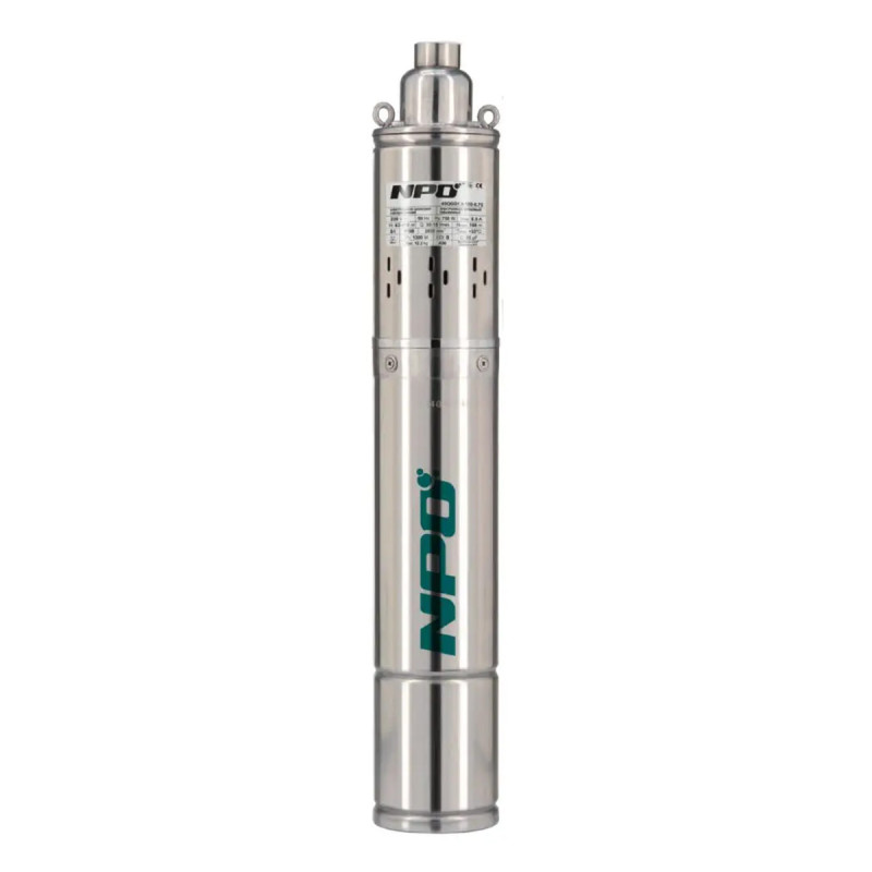 Скважинный насос NPO 4SQGD 2.5-60-0,75 шнековый (кабель 10м)