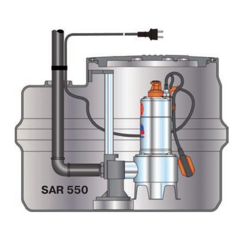 Канализационная станция  Pedrollo SAR 550-VXm 10/35