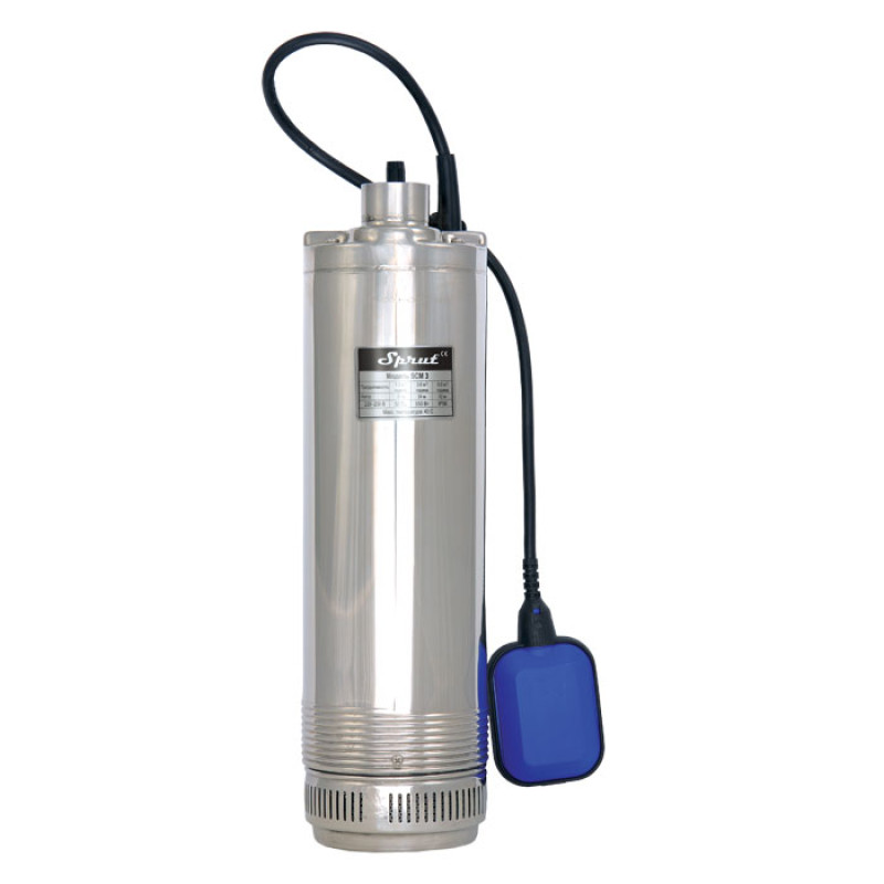 Насос свердловинний NPO SCM 6 з нижнім забором та поплавком (кабель 10м)