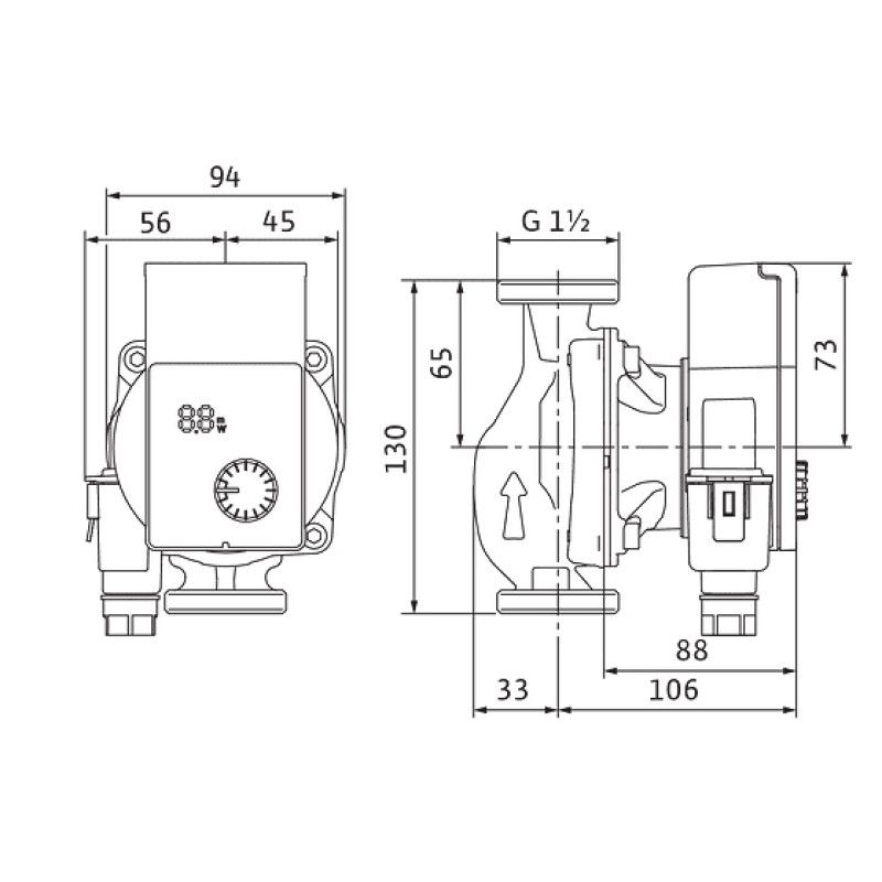 Циркуляційний насос Wilo Yonos PICO1.0 25/1-8-130 (4248087)