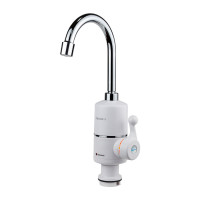 Кран-водонагрівач проточний NZ 3.0кВт 0.4-5бар для кухні гусак вухо на гайці AQUATICA (NZ-6B112W)