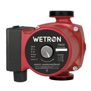 Насос циркуляционный WETRON (774211) LPS20-4/130B 75Вт Hmax 4м Qmax 30л/мин Ø1