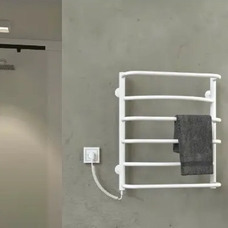 Рушникосушарка електрична Deffi Аквамікс 500x600 лівий, 60 Вт, білий