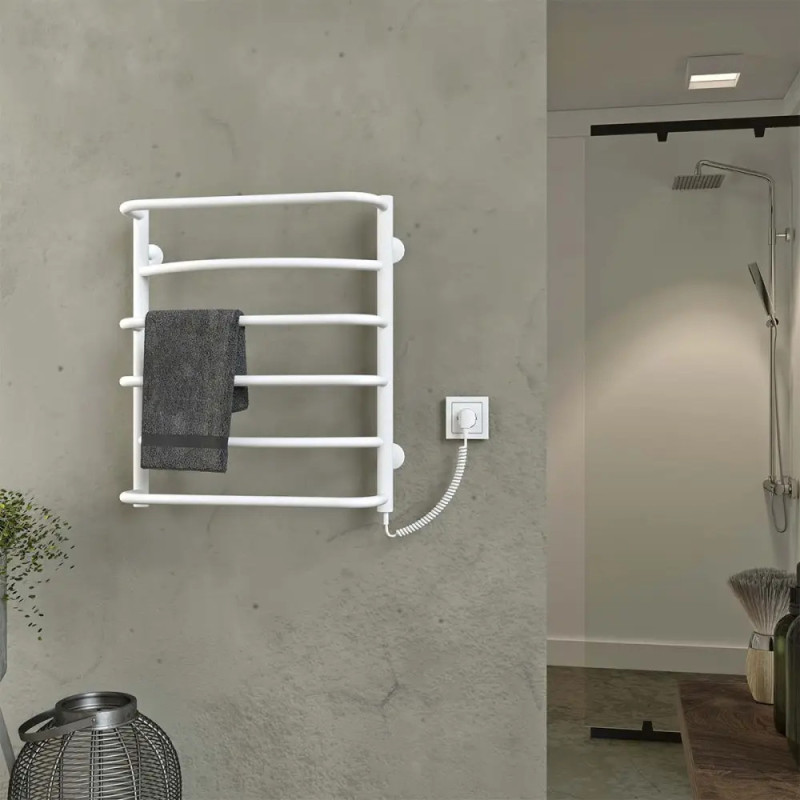 Рушникосушарка електрична Deffi Аквамікс 500x600 правий, 60 Вт, білий