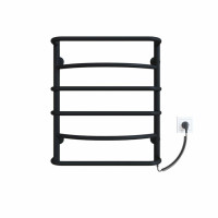 Рушникосушарка електрична Deffi Аквамікс 500x600 правий, 60 Вт, чорний