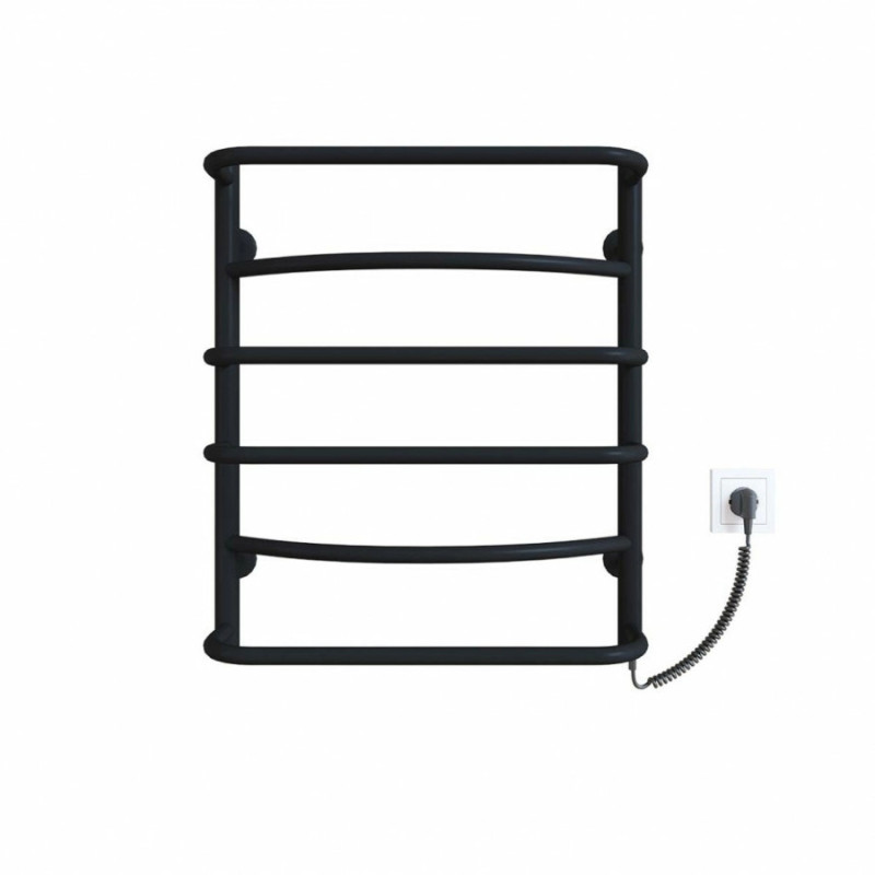 Полотенцесушитель электрический Deffi Аквамикс 500x600 правый, 60 Вт, черный