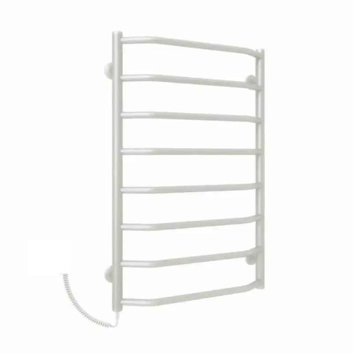 Полотенцесушитель электрический Deffi Трапеция 500x800 левый, 80 Вт, белый