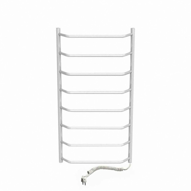 Полотенцесушитель электрический Deffi Трапеция 500x800 правый, 80 Вт, белый