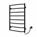 Полотенцесушитель электрический Deffi Трапеция 500x800 правый, 80 Вт, черный