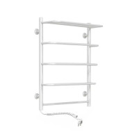 Рушникосушарка електрична Deffi Стандарт з полицею 500x700 лівий, 100 Вт, білий