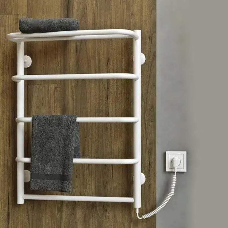 Рушникосушарка електрична Deffi Стандарт з полицею 500x700 правий, 100 Вт, білий