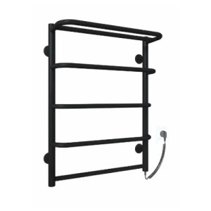 Рушникосушарка електрична Deffi Стандарт з полицею 500x700 правий, 100 Вт, чорний