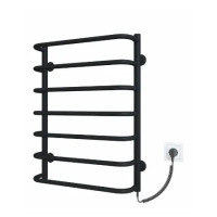 Рушникосушарка електрична Deffi Стандарт 500x700 правий, 100 Вт, чорний