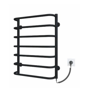 Рушникосушарка електрична Deffi Стандарт 500x700 правий, 100 Вт, чорний