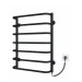 Полотенцесушитель электрический Deffi Стандарт 500x700 правый, 100 Вт, черный