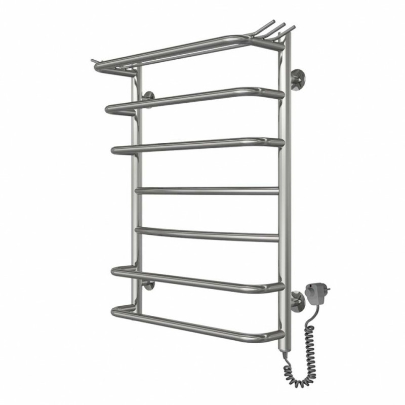 Полотенцесушитель электрический Deffi Юность 500x700 правый, 120 Вт, хром