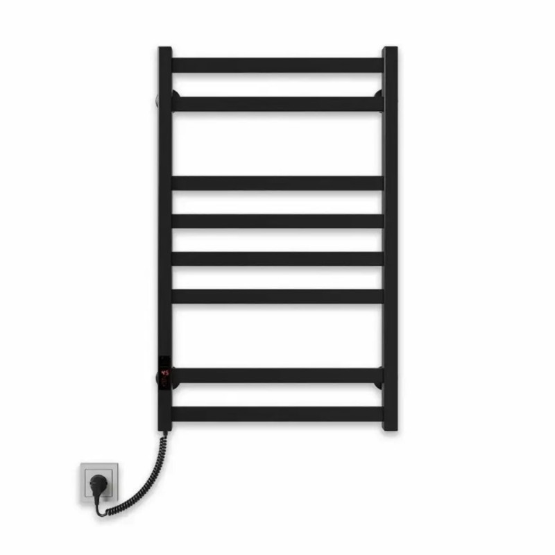 Рушникосушарка електрична Deffi Avast 500x800 лівий, 140 Вт, чорний