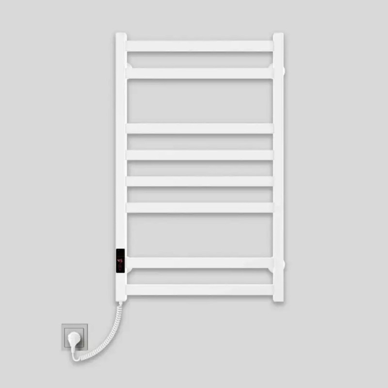 Полотенцесушитель электрический Deffi Avast 500x800 левый, 140 Вт, белый