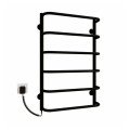 Рушникосушарка електрична Deffi Стандарт 500x600 лівий, 60 Вт, чорний