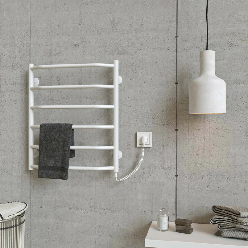 Рушникосушарка електрична Deffi Трапеція 500x600 правий, 60 Вт, білий