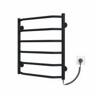 Рушникосушарка електрична Deffi Трапеція 500x600 правий, 60 Вт, чорний