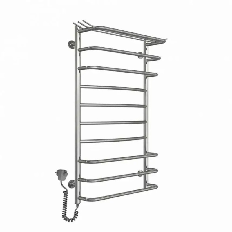 Полотенцесушитель электрический Deffi Юность 500x1000 левый, 130 Вт, хром