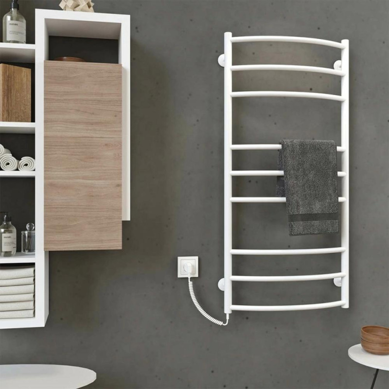 Рушникосушарка електрична Deffi Класік Еліт 500х1100 мм, лівий, 120 Вт, білий