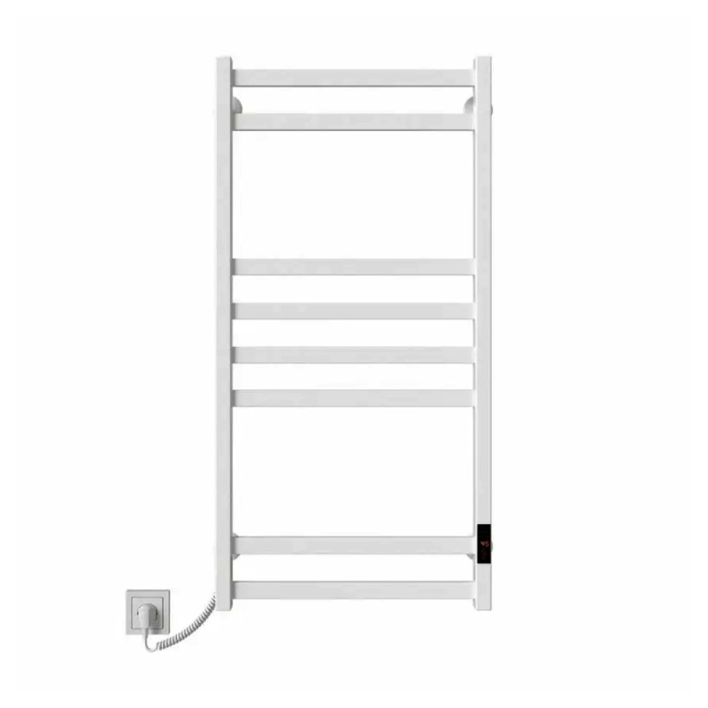 Полотенцесушитель электрический Deffi Avast 500х1000 левый, 198 Вт, белый