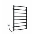 Рушникосушарка електрична Deffi Трапеція 500x800 лівий, 80 Вт, чорний