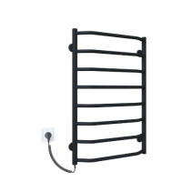 Рушникосушарка електрична Deffi Трапеція 500x800 лівий, 80 Вт, чорний