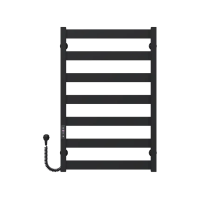 Рушникосушарка електрична Deffi Harmony П7, 500x800, чорний, ліве підключення   