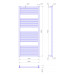 Сушка для рушників Mario Гера 1500х600/570 (1.2.0416.03.P)