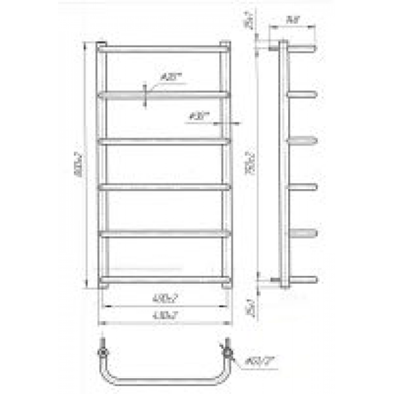 Рушникосушка Стандарт НР 800х430/400