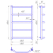 Полотенцесушитель Трапеция HP 650х430/400