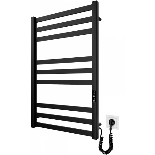 Рушникосушка електрична Mario Чикаго-І 800х500/80 TR K чорний мат