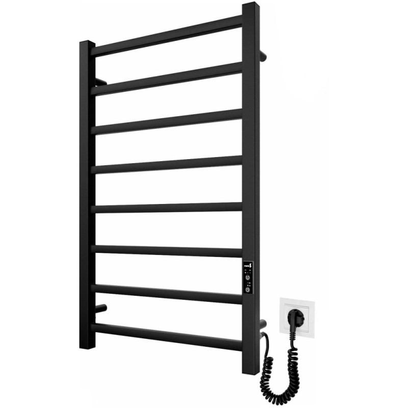 Рушникосушка електрична Mario Токіо-I 800х500/80 TR К чорний мат 