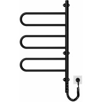 Рушникосушка електрична Mario Тристар-I 800х445/55 TR чорний мат 