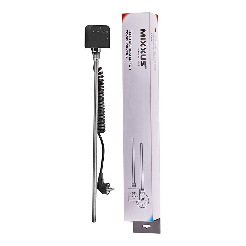 ТЭН электрический Mixxus TEH-0209 BLACK для полотенцесушителей 900W (цвет черный)