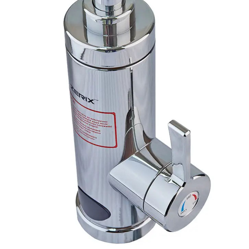 Проточний водонагрівач ZERIX ELW14-EF  ZX4784 з індикатором температури 