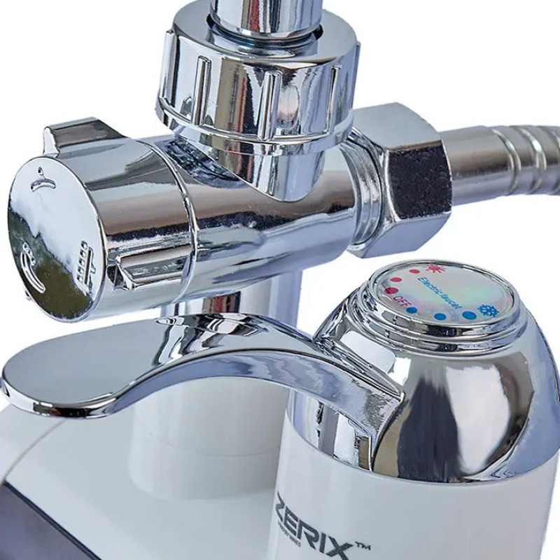 Проточний водонагрівач Zerix ELW22-EW 3 кВТ ZX4934 (настінний) з індикатором температури 