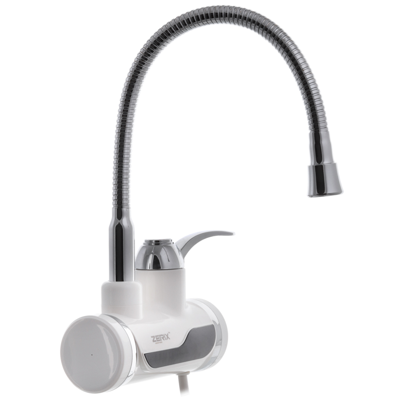 Проточний водонагрівач Zerix ELW02-EFWP ZX2806 з індикатором температури та ПЗВ 