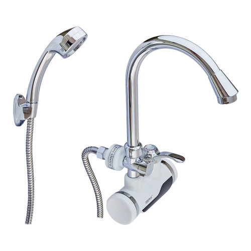 Проточний водонагрівач Zerix ELW08-EW ZX2788 з індикатором температури 