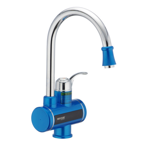 Проточний водонагрівач Mixxus Electra 240-E Blue  MI2747 з індикатором температури 