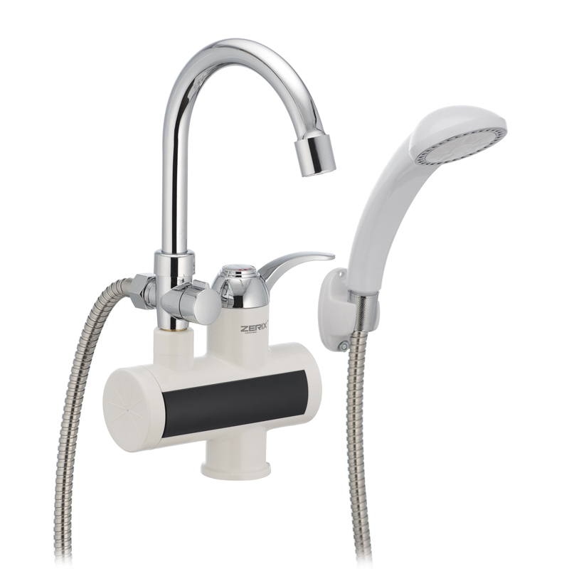 Проточний водонагрівач Zerix ELW22-E ZX3079 з індикатором температури 