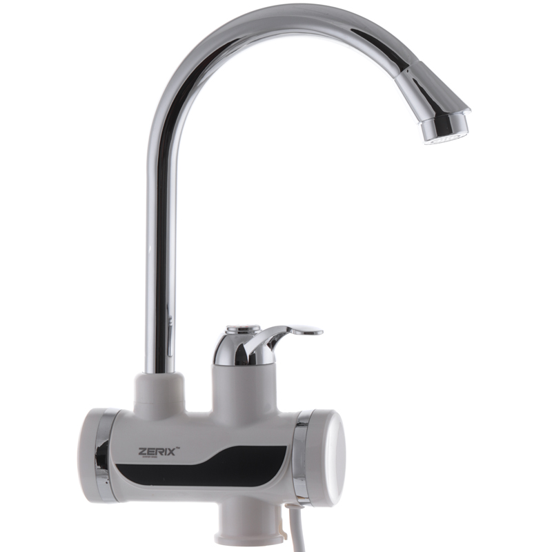 Проточный водонагреватель Zerix ELW02-EP ZX2749 с индикатором температуры и УЗО